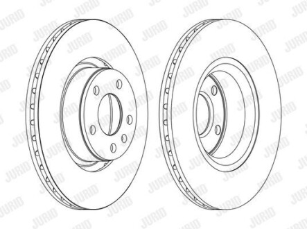 Диск гальмівний Jurid 562271JC-1 (фото 1)