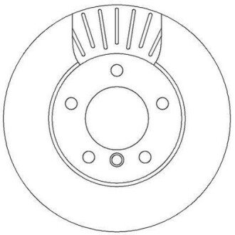 BMW диск гальмівний передній.1 E87,F20/21,2 F22 10- Jurid 562313JC