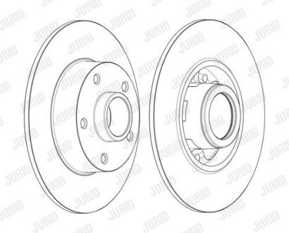 Диск гальмівний Jurid 562371JC-1 (фото 1)