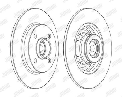 Диск гальмівний Jurid 562373J-1 (фото 1)