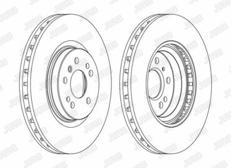 Диск гальмівний Jurid 562403JC-1 (фото 1)