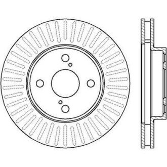 TOYOTA диск гальмівний передн.Corolla 02- Jurid 562414JC (фото 1)