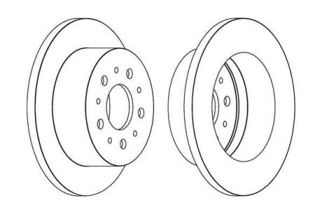 CITROEN диск гальмівний задн.Jumper,Fiat Ducato,Peugeot Boxer 06- Jurid 562526JC (фото 1)