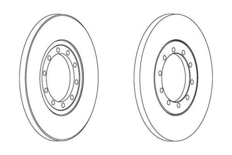 Диск гальмівний Jurid 562537JC (фото 1)
