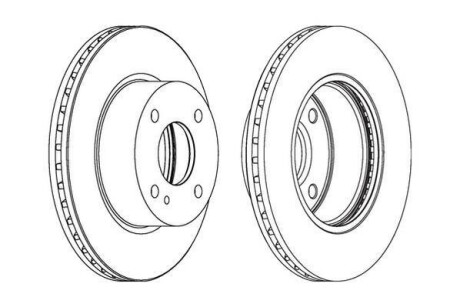 Диск гальмівний Jurid 562539JC (фото 1)