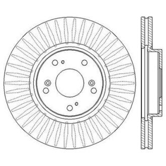 HONDA диск гальмівний перед. Accord 03- Jurid 562546JC (фото 1)