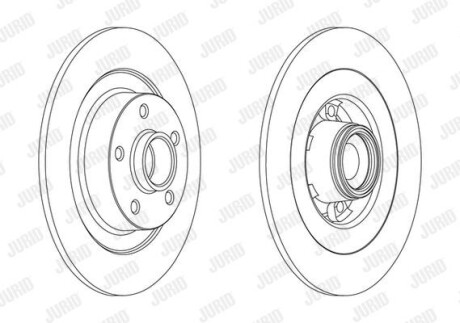 Диск гальмівний Jurid 562608J-1 (фото 1)