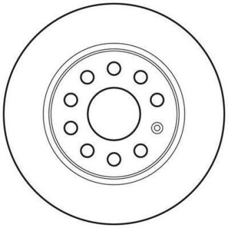 Гальмівний диск задній Audi A1, A3 / Seat Leon / Skoda Octavia / VW Caddy, Golf Jurid 562614JC (фото 1)