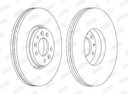 Диск гальмівний Jurid 562622JC-1 (фото 1)