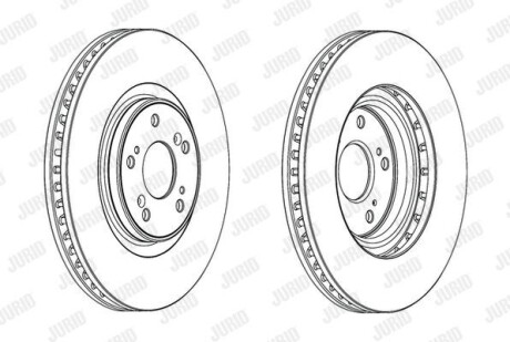 Диск гальмівний Jurid 562703JC-1 (фото 1)