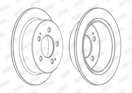 Диск гальмівний Jurid 562775JC