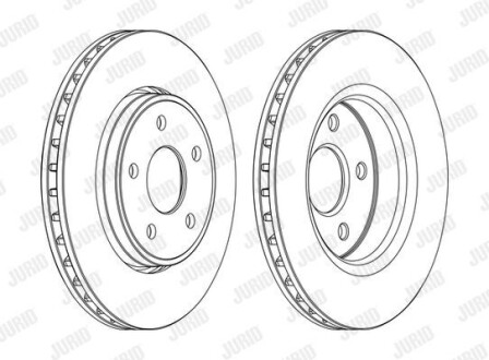 Диск гальмівний Jurid 562854JC-1