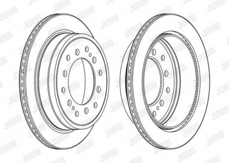 Диск гальмівний Jurid 563157JC (фото 1)