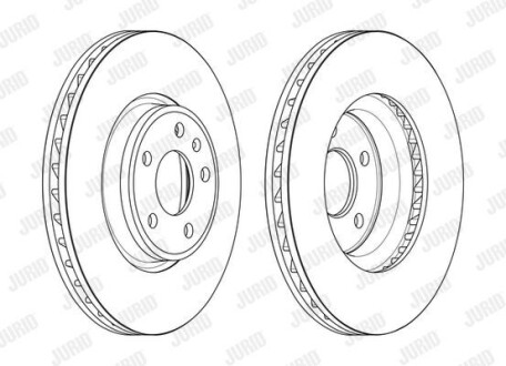 Диск гальмівний Jurid 563174JC-1 (фото 1)