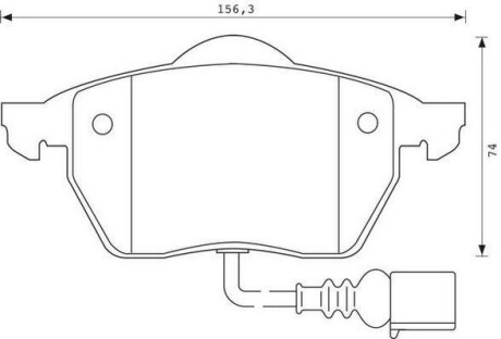 VW Тормозн.колодка передн.Audi A3,Skoda Octavia,Golf IV 96- Jurid 571984J (фото 1)