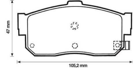 NISSAN гальмівні колодки задн. Almera 00- Maxima QX 00- Jurid 572376J (фото 1)