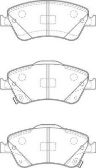 Тормозные колодки пер. TOYOTA AURIS 07- Jurid 572524J (фото 1)