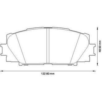 TOYOTA Колодки тормозные дисковые YARIS 1.0 10-, YARIS / VIOS 1.3 05-13 Jurid 572578J (фото 1)