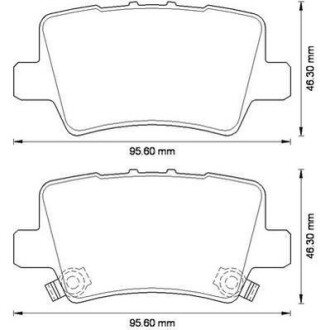 HONDA Тормозные колодки задн.Civic VIII,CR-V III,IV 05- Jurid 572580J (фото 1)