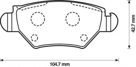 Колодки дискового тормоза Jurid 573010J (фото 1)