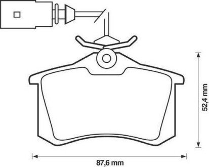 FORD гальмівні колодки задні Galaxy, VW Sharan, SEAT Jurid 573065J (фото 1)