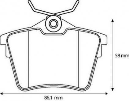 Колодки дискового тормоза Jurid 573133J (фото 1)
