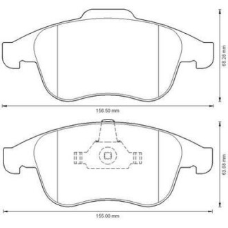 RENAULT Тормозные колодки передн.Laguna 08- Jurid 573273J