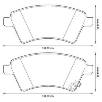 SUZUKI Гальмівні колодки передн. SX4,Fiat Sedici 06- Jurid 573288J (фото 1)