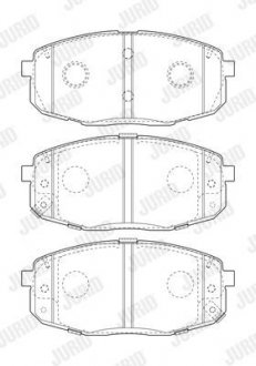 Колодки гальмівні дискові Jurid 573813J