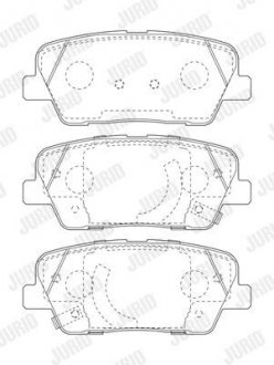 Колодки гальмівні дискові Jurid 573823J