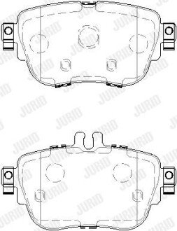 DB Колодки гальмівні задні W213 16- Jurid 573843J (фото 1)