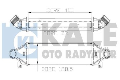 FORD Интеркулер Transit 2.4TDCi 00- KALE 126200