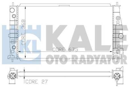 CHRYSLER Радиатор охлаждения 300M 2.7/3.5 99- KALE 341935