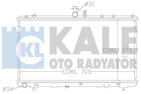 Радіатор охолодження Fiat Sedici - Suzuki Sx4 Radiator OTO RADYATOR KALE 342125