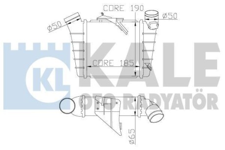 VW Интеркулер Polo,Skoda Fabia I,II,Roomster 1.4/1.9TDI KALE 342300