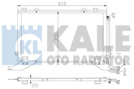 DB Радиатор кондиционера W210 KALE 343045