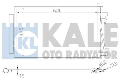 Радиатор кондиционера Chevrolet Captiva - Opel Antara, Vauxhall Antara Condenser KALE 343310