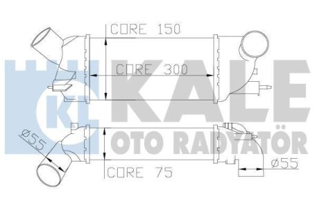 Інтеркулер Citroen C5 Iii - Peugeot 407, 407 Sw Intercooler OTO RADYATOR KALE 343900