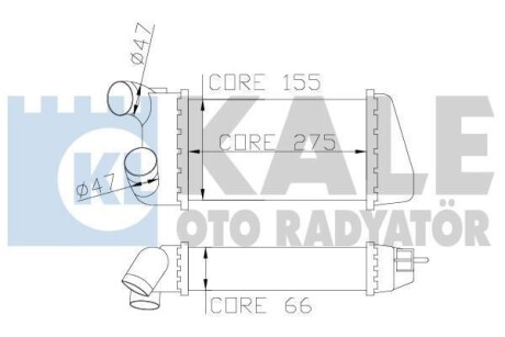 CITROEN Интеркулер C2/3,Peugeot 1007 1.4HDI KALE 344100 (фото 1)