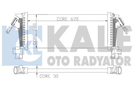 OPEL Интеркулер Astra J,Zafira,Chevrolet Cruze 1.4 KALE 344700