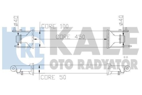 OPEL Интеркулер Corsa D 1.3CDTI 06- KALE 345600 (фото 1)