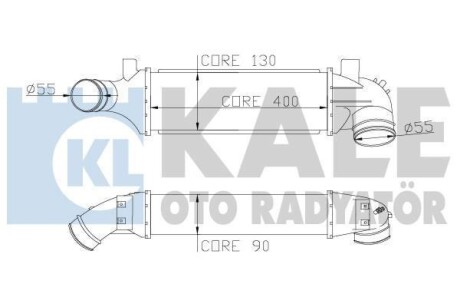 FORD Интеркулер Transit 2.0DI/TDCi 00- KALE 346600