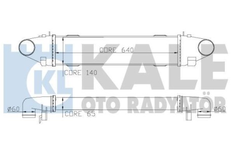 DB Интеркулер W204 C180/350CDI 07- KALE 347800