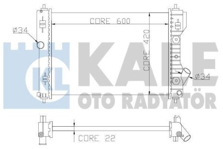 CHEVROLET Радиатор охлаждения Aveo KALE 355000