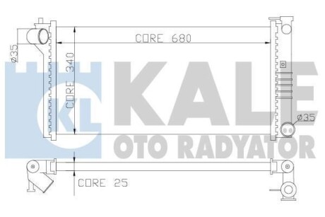 MAZDA Радиатор охлаждения Mazda 626 IV,V 1.8/2.0 91- KALE 359600