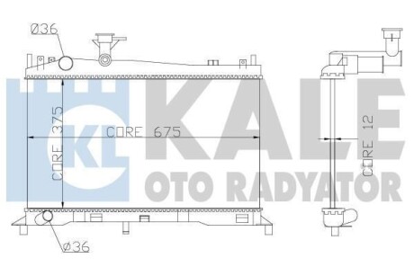 Радиатор охлаждения Mazda 6 OTO RADYATOR KALE 360100