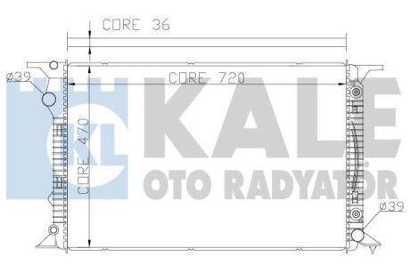 VW Радиатор охлаждения Audi A4/5,Q5 2.7TDI/3.0 KALE 367700