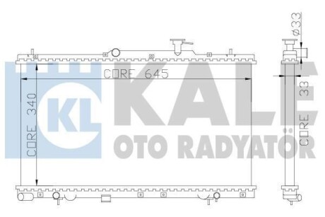 HYUNDAI Радиатор охлаждения Accent II 1.3/1.5 00- KALE 369000 (фото 1)