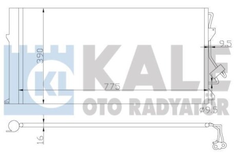 Радиатор кондиционера Audi Q7 - Porsche Cayenne - Volkswagen Touareg Condenser (KALE 382100