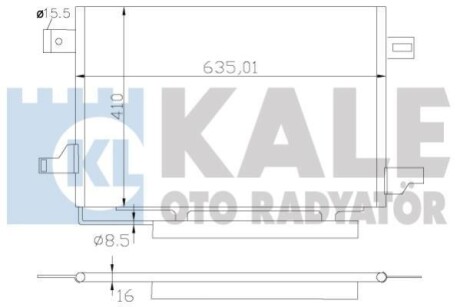 DB Радиатор кондиционера W169 04- KALE 387900